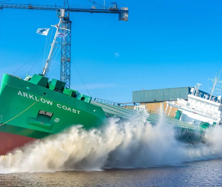 Arklow Coast coaster launch