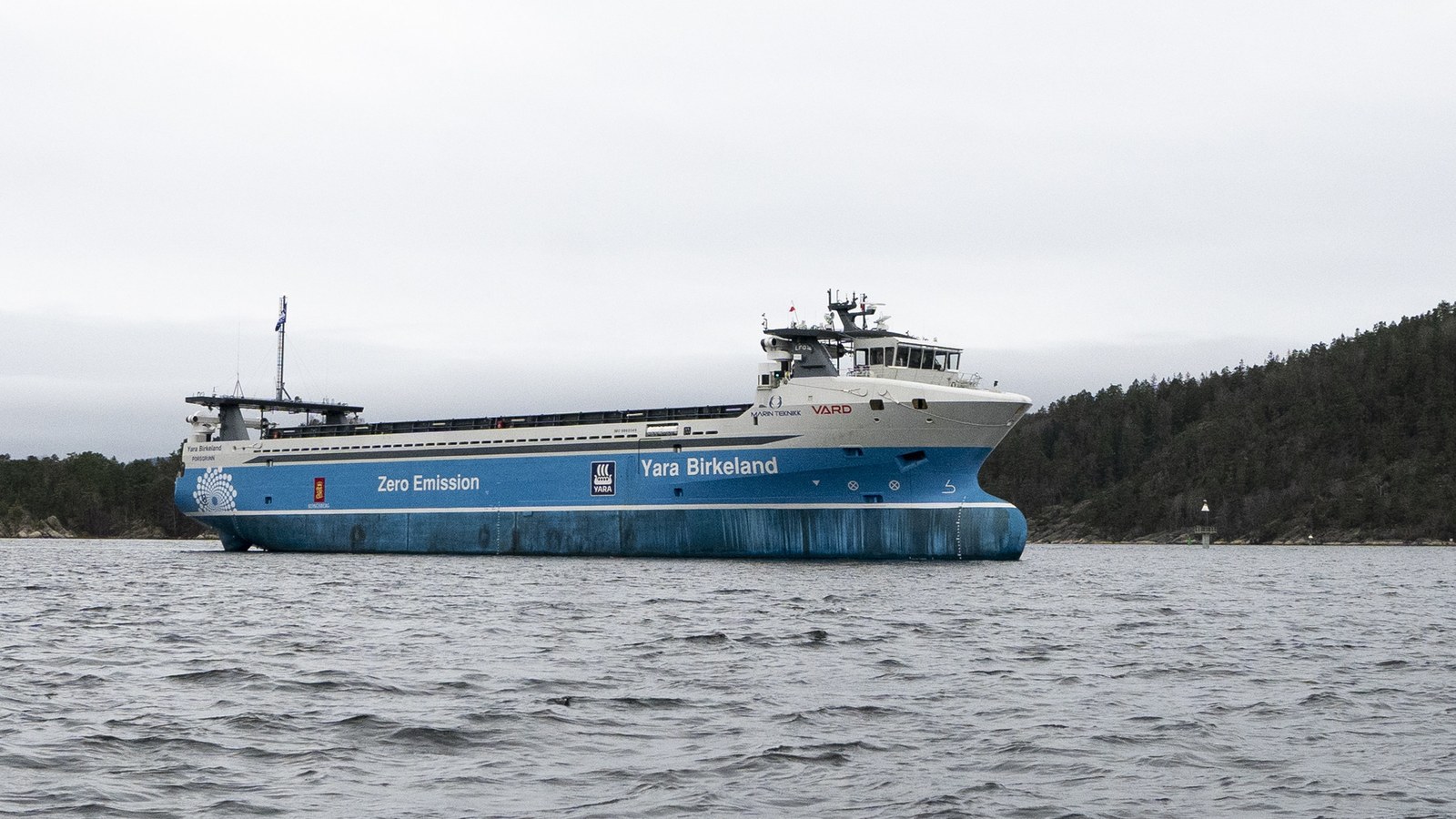 Yara Birkeland electric container ship